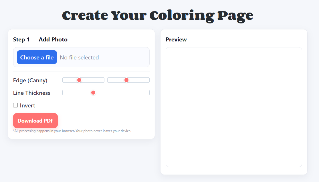 Custom Coloring Pages