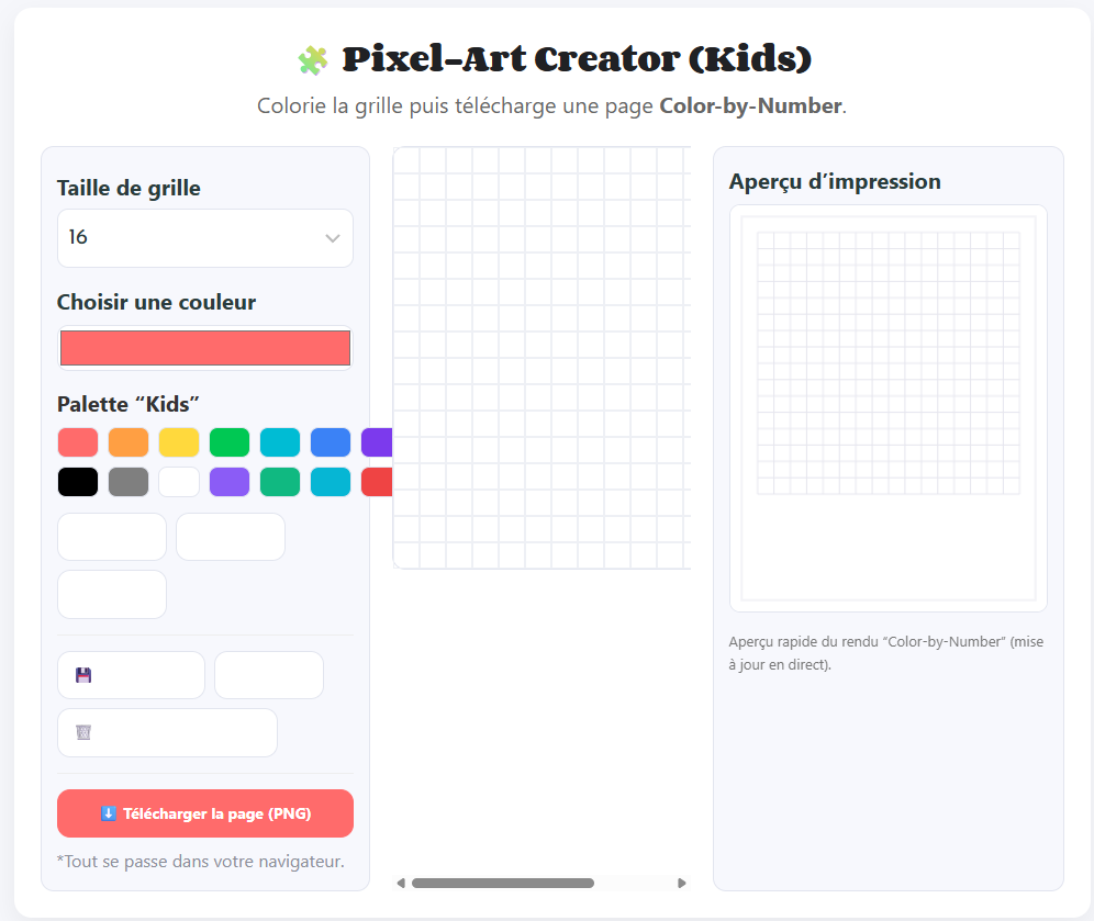 Pixel-Art Creator (Kids)